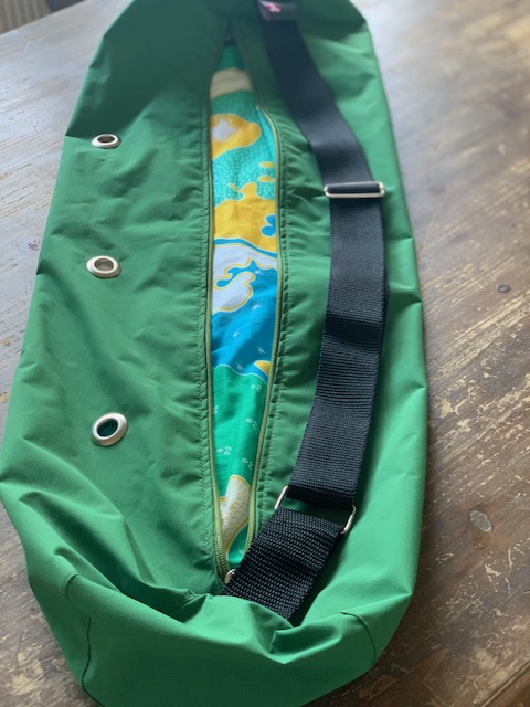 Impregnirana torba za joga prostirku zelena sa postavom