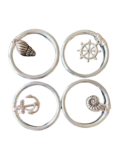 Ukrasni metalni prstenovi sa morskim motivima