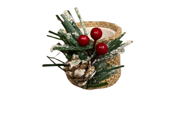 Dekorativni prsten za salvete Novogodišnji buketić