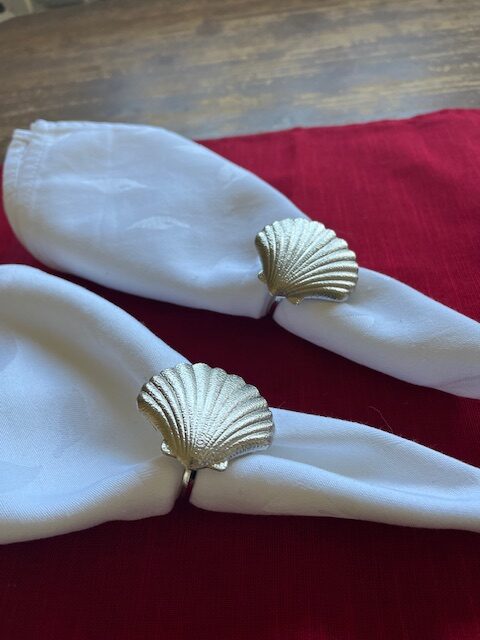 Ukrasni prstenovi za salvete Morska školjka