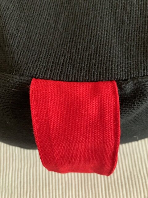 Jastuk za meditaciju u obliku polumeseca Crni