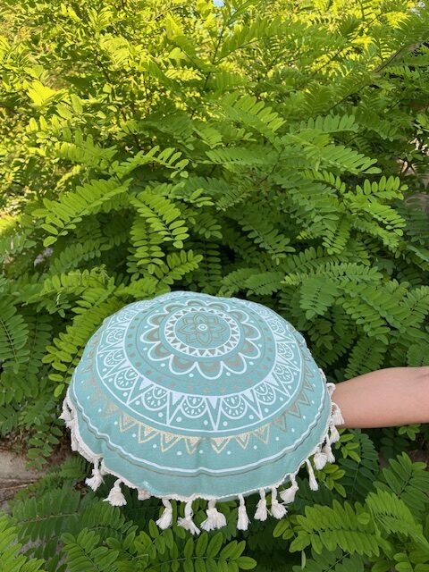 Jastuk za dekoraciju i meditaciju Mint zeleni