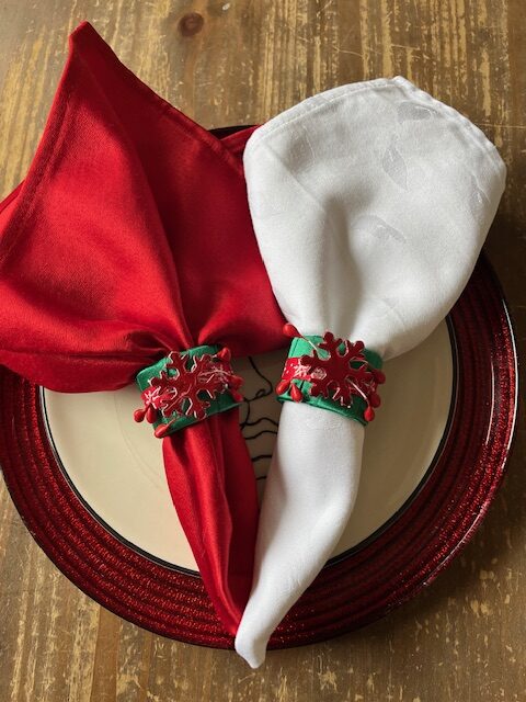 Deko prstenčići za salvete Novogodišnji motivi