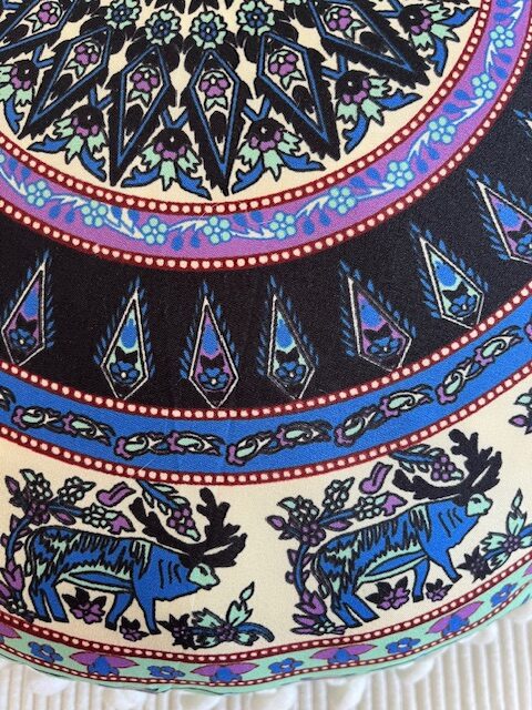 Jastuk za meditaciju i dekoraciju Plavi jeleni