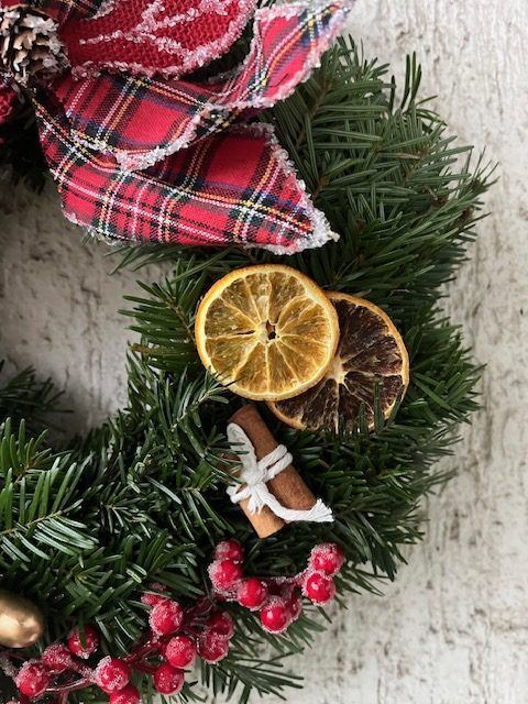 Novogodišnji i božićni ukrasni venac za vrata